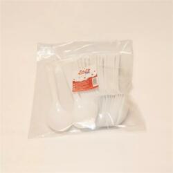 Kanál, műanyag, többször használatos, 17 cm, 20 db Prima, fehér