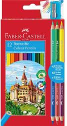 Faber-Castell 12 db+3 db-os bicolor (120112+3) színes ceruza készlet (P3033-1794)