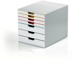 DURABLE Irattároló, műanyag, 7 fiókos, DURALBE VARICOLOR® MIX 7, színes