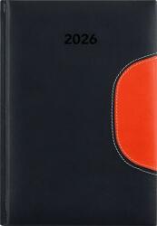 Dayliner Naptár, tervező, B5, heti, DAYLINER Memphis, fekete-narancs