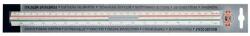 KOH-I-NOOR Léptékvonalzó, geodéziai, műanyag, KOH-I-NOOR