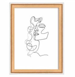  Képkeret, fa, 13x18 cm, Silhouette, bükkfa