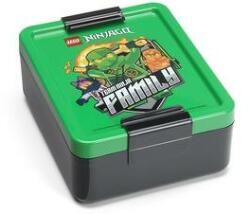 LEGO® Uzsonnás doboz, LEGO Ninjago, zöld-fekete-mintás