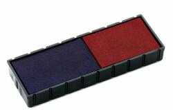 COLOP Bélyegző cserepárna, 2 db/bliszter, kétszínű változat, COLOP E12/2, kék-piros - oneclick