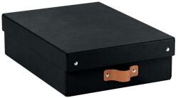LEITZ Tárolódoboz, M méret, alacsony, LEITZ Puro, fekete