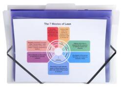 Exacompta Irattároló, PP, 6 rekeszes, fali, EXACOMPTA