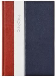 TopTimer Naptár, tervező, A5, napi, TOPTIMER Fashion, bordó-fehér-kék