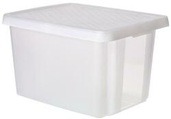 Keter Tárolódoboz, tetővel, 26 l, áttetsző, CURVER Essentials - oneclick