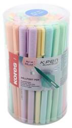 Kores Golyóstoll, 1, 0 mm, kupakos, háromszögletű, KORES KOR-M Pastel, kék