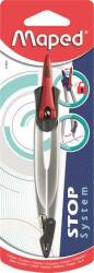 Maped Körző, rögzíthető lábakkal, MAPED Stop System, vegyes színek