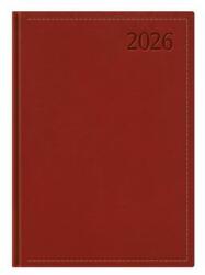 TopTimer Naptár, tervező, B6, napi, TOPTIMER Traditional, bordó