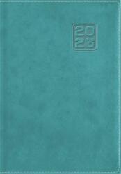 Dayliner Naptár, tervező, B6, heti, DAYLINER Square, türkiz