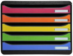 Exacompta Irattároló, műanyag, 5 fiókos, EXACOMPTA Big-Box Plus Horizon Iderama