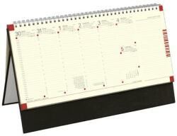 TOPTIMER Naptár, asztali, álló, TOPTIMER, jegyzetblokkos, fekete