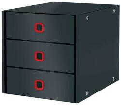 Leitz Irattároló, laminált karton, 3 fiókos, LEITZ Cosy Click&Store, bársonyszürke