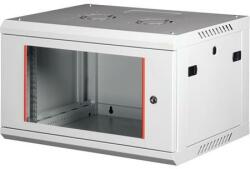 Lande Rack szekrény, fali, 19, 6U, lapraszerelt, LANDE PROlineB, szürke - oneclick - 33 590 Ft