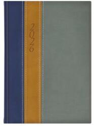 TopTimer Naptár, tervező, B5, heti, TOPTIMER Fashion, kék-okker-szürke