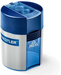 STAEDTLER Hegyező, kétlyukú, tartályos, STAEDTLER 512, kék