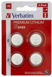 Verbatim Gombelem, CR2025, 4 db, VERBATIM Premium - oneclick