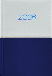 Dayliner Naptár, tervező, A5, napi, DAYLINER Contrast, fehér-sötétkék