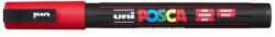 uni Dekormarker, 0, 9-1, 3 mm, UNI Posca PC-3M, piros
