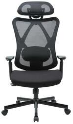  Irodai forgószék, szövetborítás, állítható dőlésszögű fejtámla, Cope, fekete