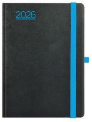 TopTimer Naptár, tervező, B6, heti, TOPTIMER, Nero, fekete-kék