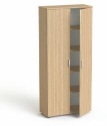 MAYAH Szekrény, 5 rendező magas, kétajtós, polcokkal, MAYAH Freedom SV-01, kőris