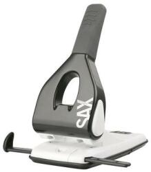 ICO Lyukasztó, nagyteljesítményű, kétlyukú, 65 lap, SAX Design 618, fekete - oneclick