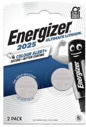 Energizer Gombelem, CR2025, 2 db, színjelző, ENERGIZER Ultimate Lítium Performance