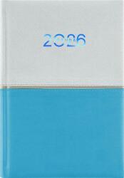 Dayliner Naptár, tervező, A5, napi, DAYLINER Contrast, fehér-világoskék