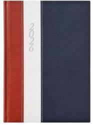 TopTimer Naptár, tervező, B5, heti, TOPTIMER Fashion, bordó-fehér-kék
