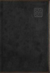 Dayliner Naptár, tervező, B5, heti, DAYLINER Square, fekete