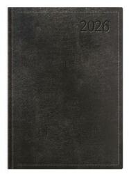 TopTimer Naptár, tervező, B6, napi, TOPTIMER Traditional, fekete