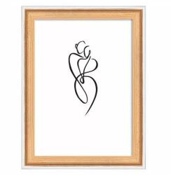  Képkeret, fa, 10x15 cm, Silhouette, bükkfa