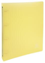 Exacompta Gyűrűs könyv, 4 gyűrű, 40 mm, A4, PP, EXACOMPTA, pasztell sárga