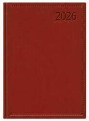 TopTimer Naptár, tervező, A4, heti, TOPTIMER Traditional, bordó