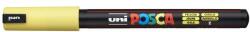 uni Dekormarker, 0, 7 mm, UNI Posca PC-1MR, sárga