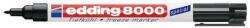 edding Alkoholos marker, 1 mm, kúpos, EDDING 8000 Freeze, fekete