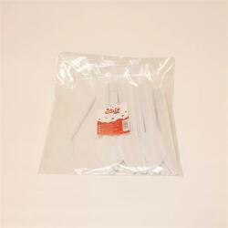 Kés, műanyag, többször használatos, 17 cm, 20 db Prima, fehér