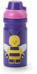 LEGO® Kulacs, 390 ml, LEGO Bee, lila-rózsaszín-mintás