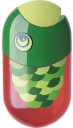 Faber-Castell Hegyező és radír, kétlyukú, tartályos, FABER-CASTELL, hal minta - oneclick