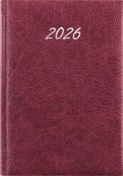Dayliner Naptár, tervező, A5, napi, DAYLINER, Rebel, bordó