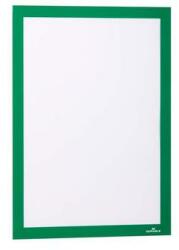 DURABLE Infokeret, A4, öntapadó háttal, DURABLE DURAFRAME®, zöld