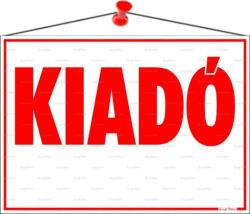  Információs tábla, 35x25 cm, Kiadó