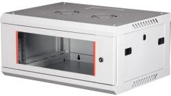 Lande PROlineB 600x450 lapraszerelt 4U 19 fali rack szekrény szürke (LN-WB-04U6045-LG-F)