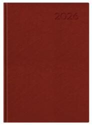 TopTimer Naptár, tervező, A5, napi, TOPTIMER, Economic, bordó