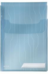 Leitz Genotherm, lefűzhető, A4, 200 mikron, füllel, LEITZ CombiFile Jumbo, kék