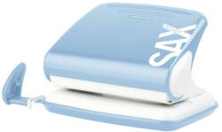 ICO Lyukasztó, kétlyukú, 20 lap, SAX Design, világoskék
