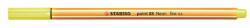 STABILO Tűfilc, 0, 4 mm, STABILO Point 88, neon sárga